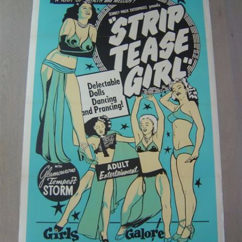 'Striptease girl' U.S. one-sheet